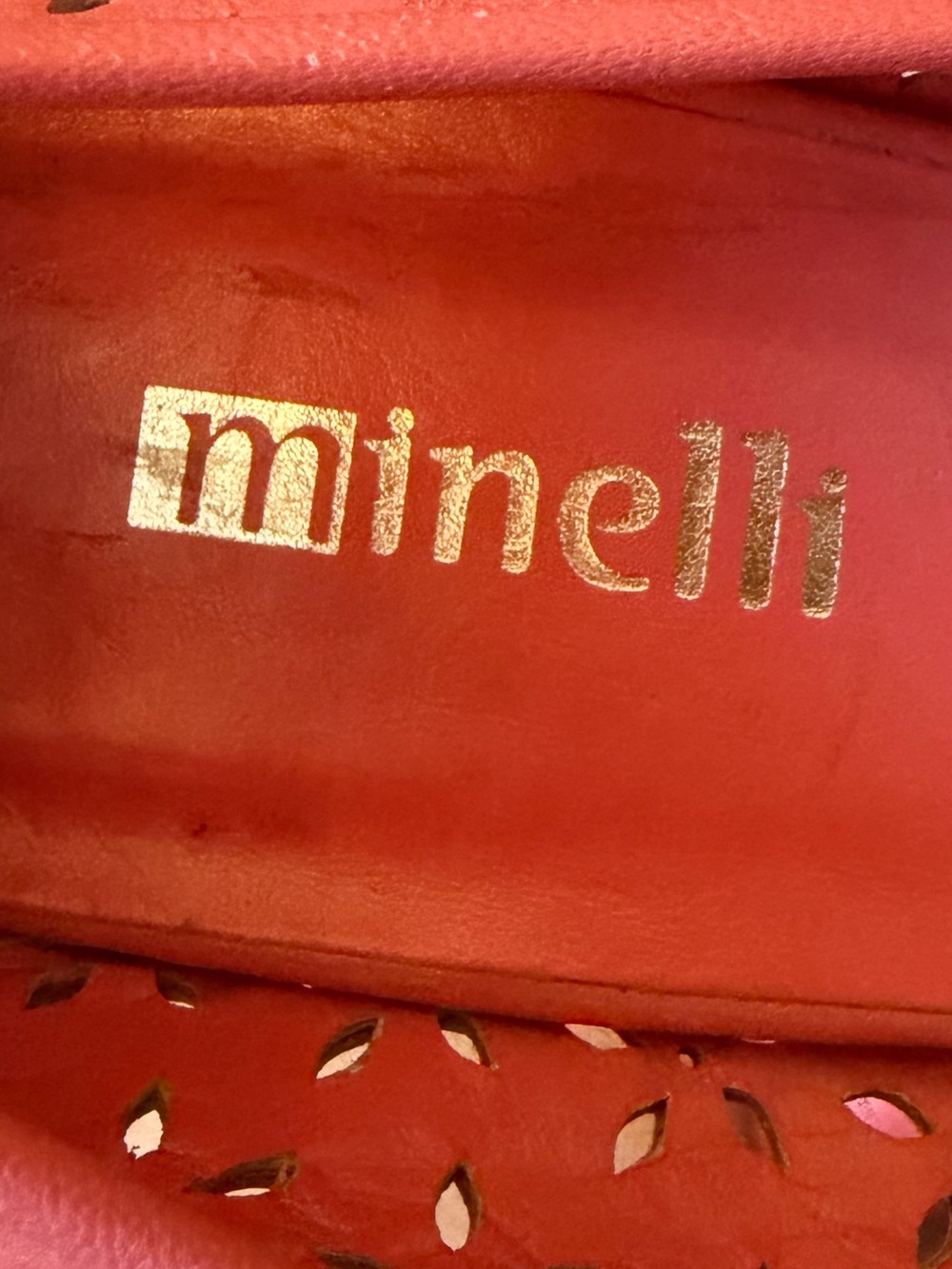 Minelli Vintage Flame Leather Kitten Heel Pumps Bow EU 41 Fall Sale